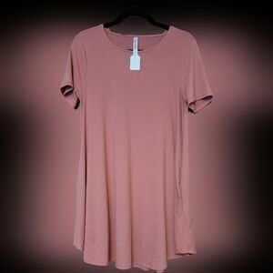 Zenana coral pink dress size large